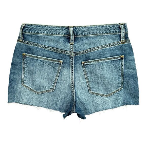 Universal Thread Blue High-Rise Shortie Button-Front Jean Shorts Size 4/27 - Picture 3 of 9